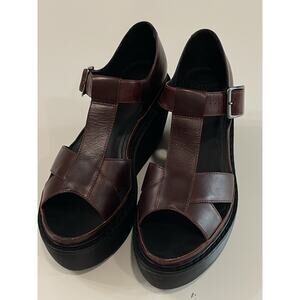Dr. Martens Burgundy ADAYA Platform Sandals 9L NWOB